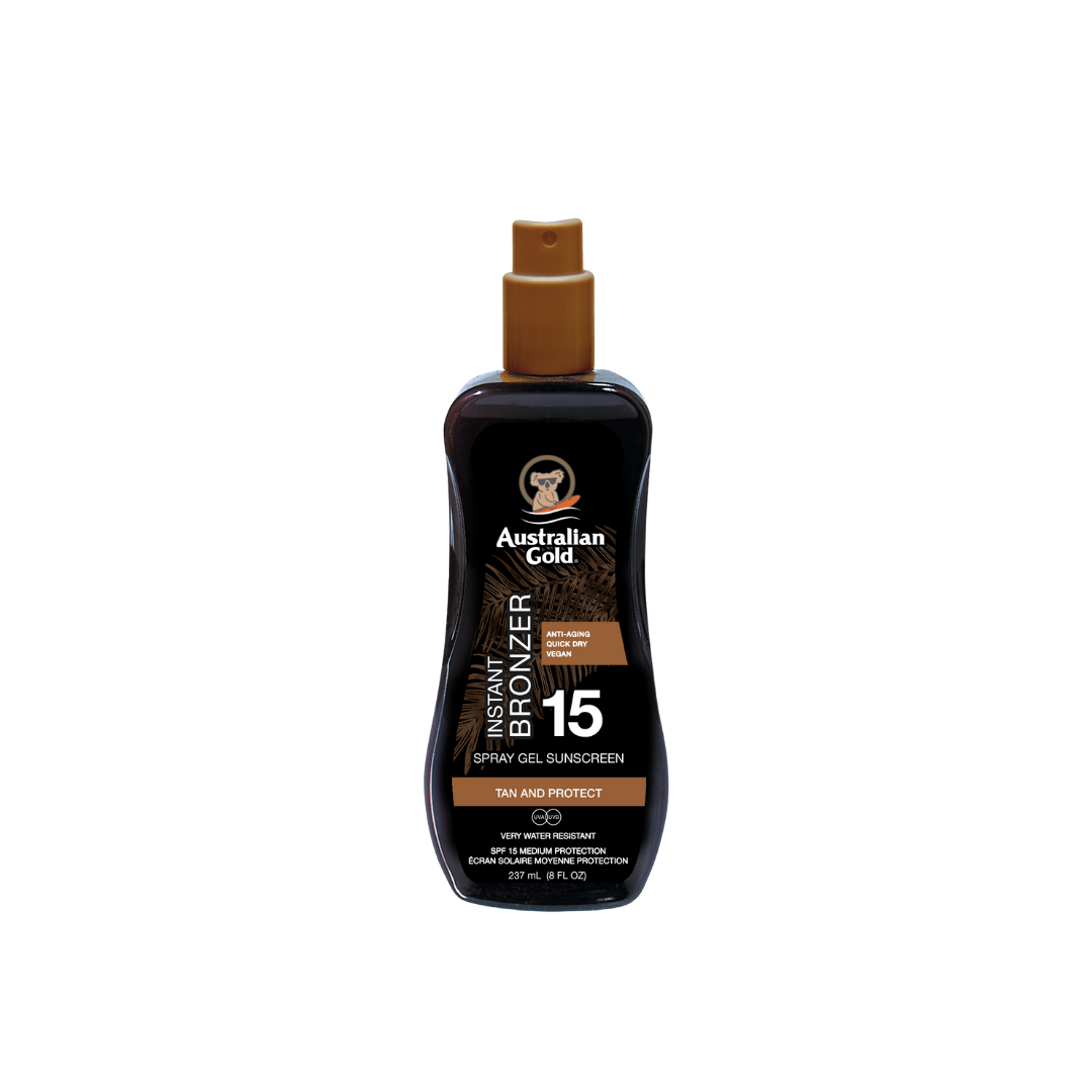 TRAVEL SIZE SPF 15 SPRAY GEL C/ BRONZER 100ML