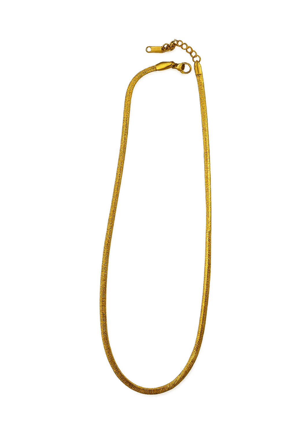 Colar dourado ÉLOÏSE de corrente fina e flexível com design minimalista.